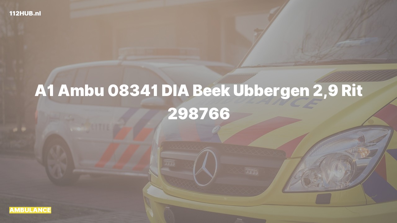 Deelafbeelding voor De ambulance is met spoed uitgerukt