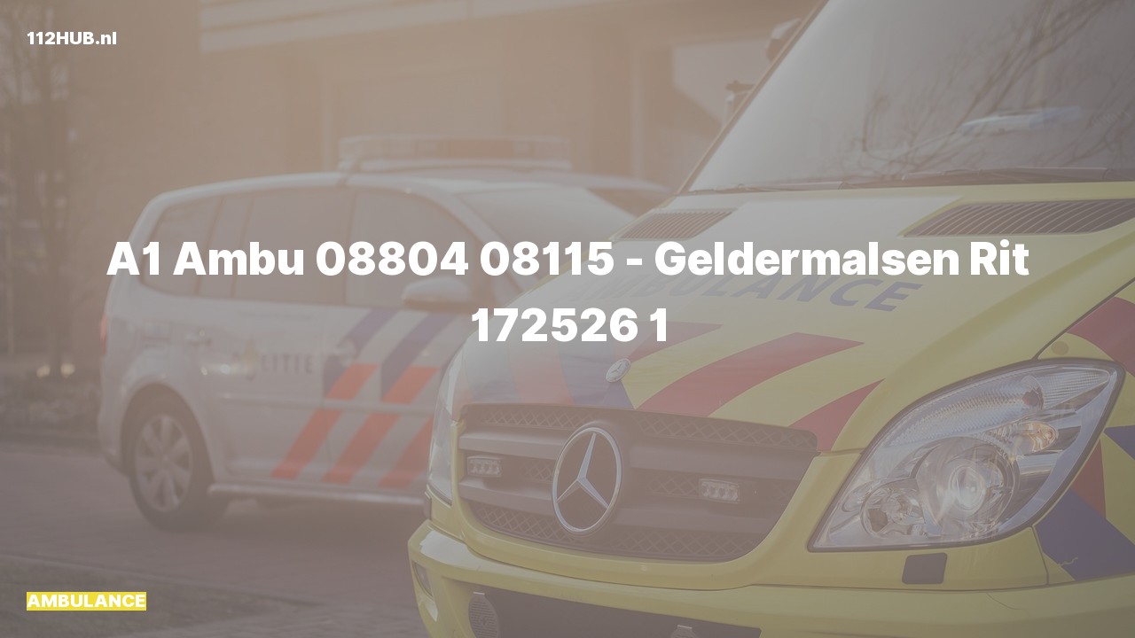 Deelafbeelding voor Ambulance met spoed.