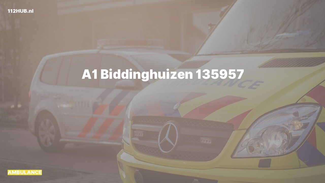Deelafbeelding voor Ambulance met spoed.