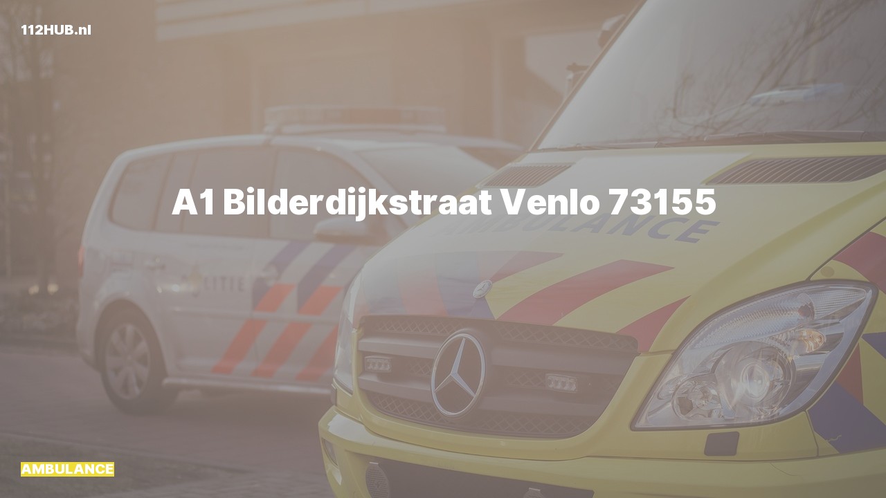 Deelafbeelding voor Ambulance met spoed naar de Bilderdijkstraat in Venlo.