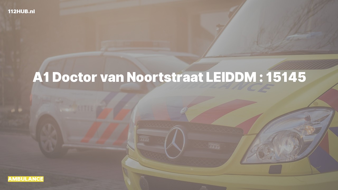 Deelafbeelding voor Ambulance met spoed naar de Doctor van Noortstraat in Leidschendam.