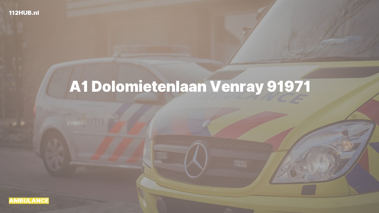 Deelafbeelding voor De ambulance is met spoed uitgerukt naar de Dolomietenlaan in Venray