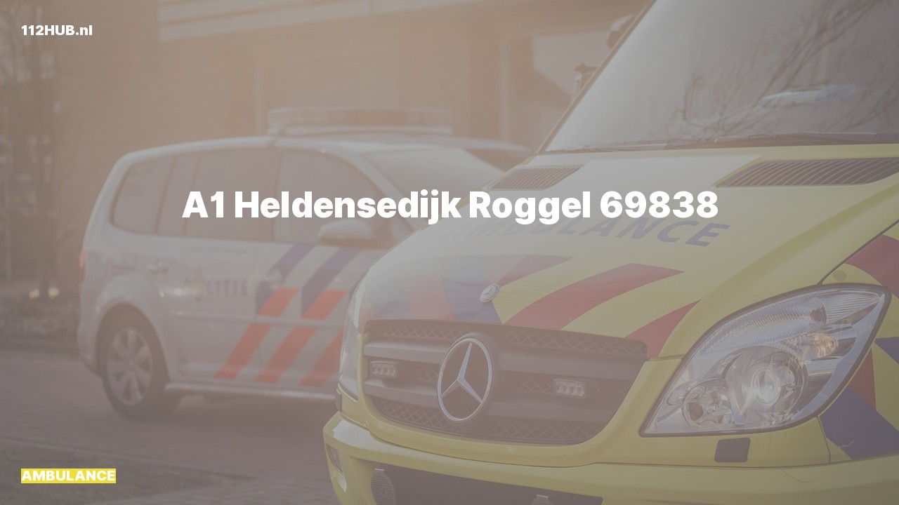 Deelafbeelding voor Ambulance met spoed naar de Heldensedijk in Roggel.