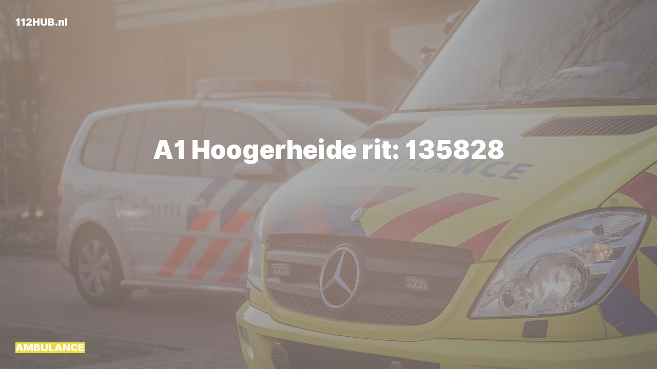 Deelafbeelding voor Ambulance met spoed.