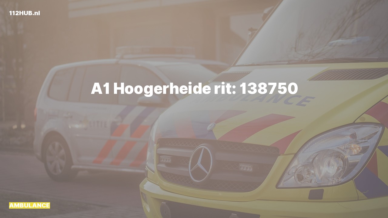 Deelafbeelding voor Ambulance met spoed.