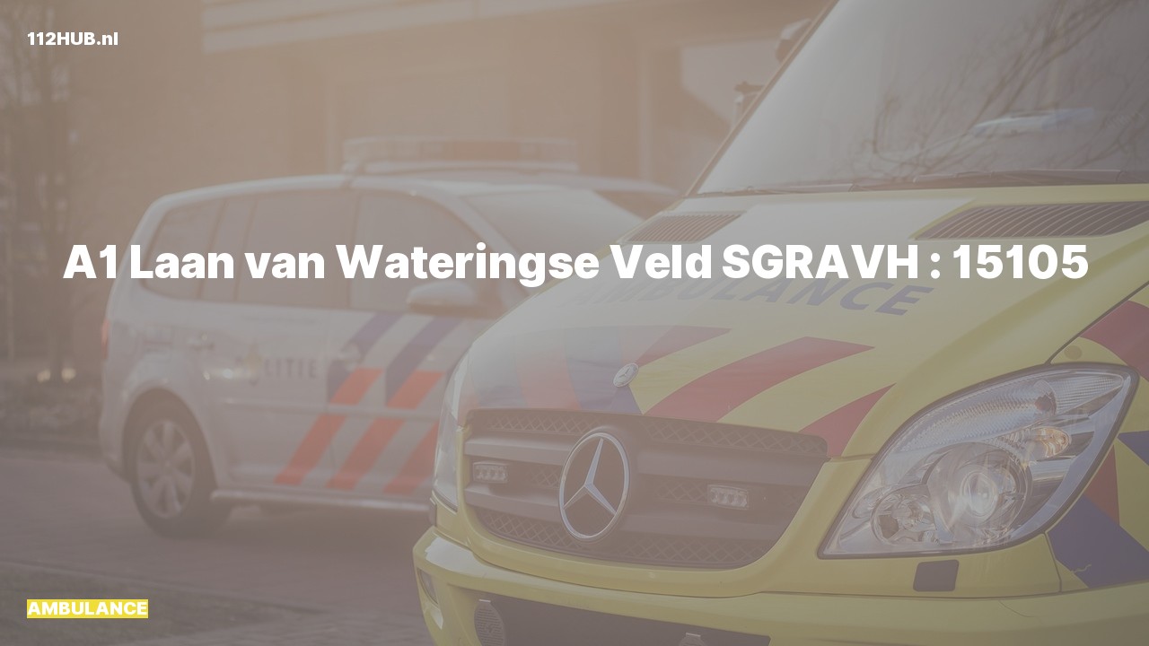 Deelafbeelding voor Ambulance met spoed naar de Laan van Wateringse Veld in 's-Gravenhage.