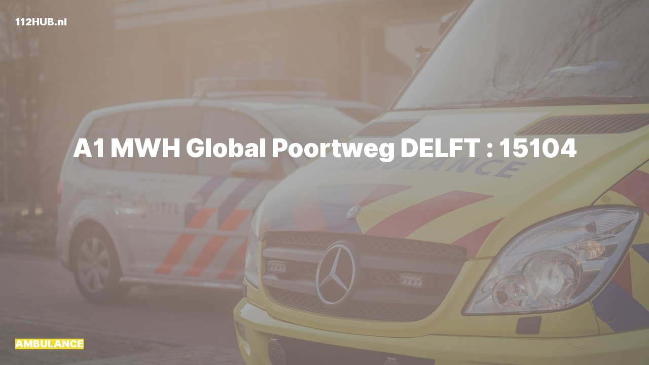 Deelafbeelding voor De ambulance is met spoed uitgerukt naar de Poortweg in Delft