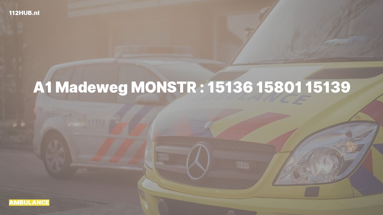 Deelafbeelding voor De ambulance is met spoed uitgerukt naar de Madeweg in Monster