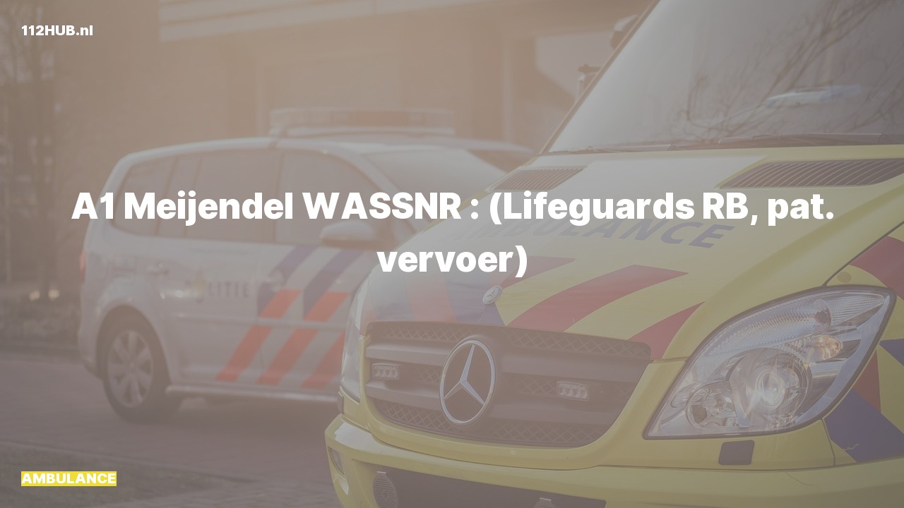 Deelafbeelding voor P2000-melding.