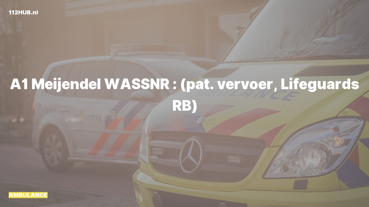 Deelafbeelding voor Ambulance met spoed.