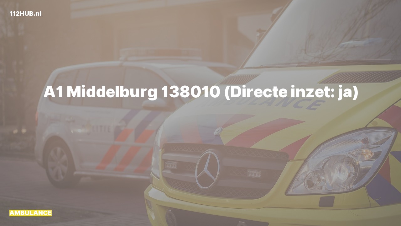 Deelafbeelding voor Ambulance met spoed.