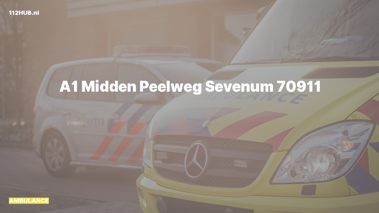 Deelafbeelding voor Ambulance met spoed naar de Midden Peelweg in Sevenum.