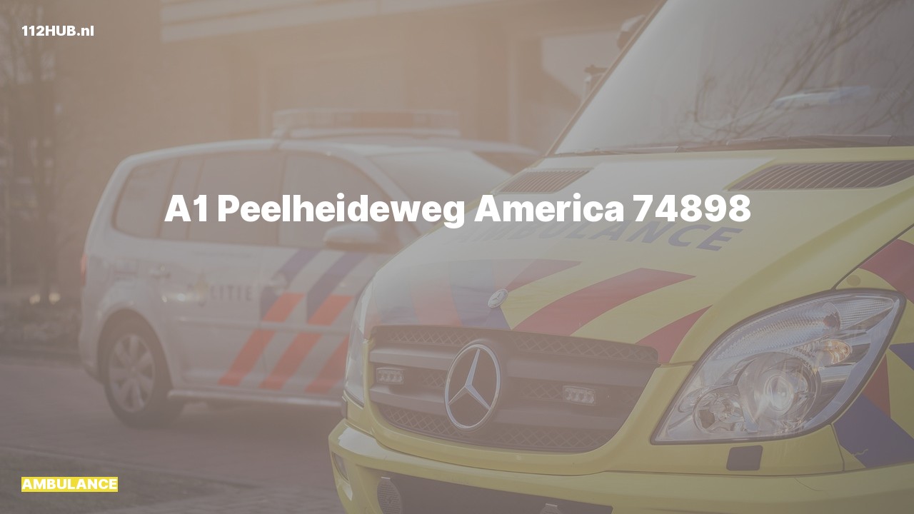 Deelafbeelding voor Ambulance met spoed naar de Peelheideweg in America.