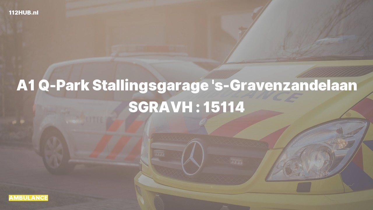 Deelafbeelding voor De ambulance is met spoed uitgerukt naar de 's-Gravenzandelaan in 's-Gravenhage