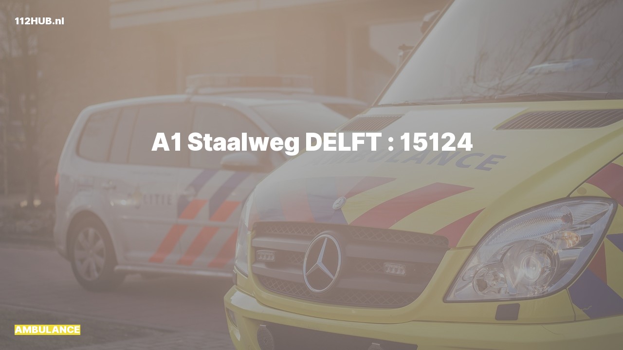 Deelafbeelding voor Ambulance met spoed naar de Staalweg in Delft.