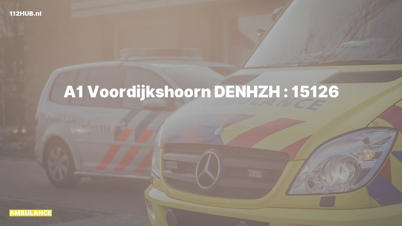 Deelafbeelding voor Ambulance met spoed naar de Voordijkshoorn in Den Hoorn.