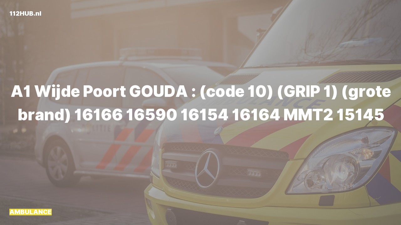 Deelafbeelding voor P2000-melding.