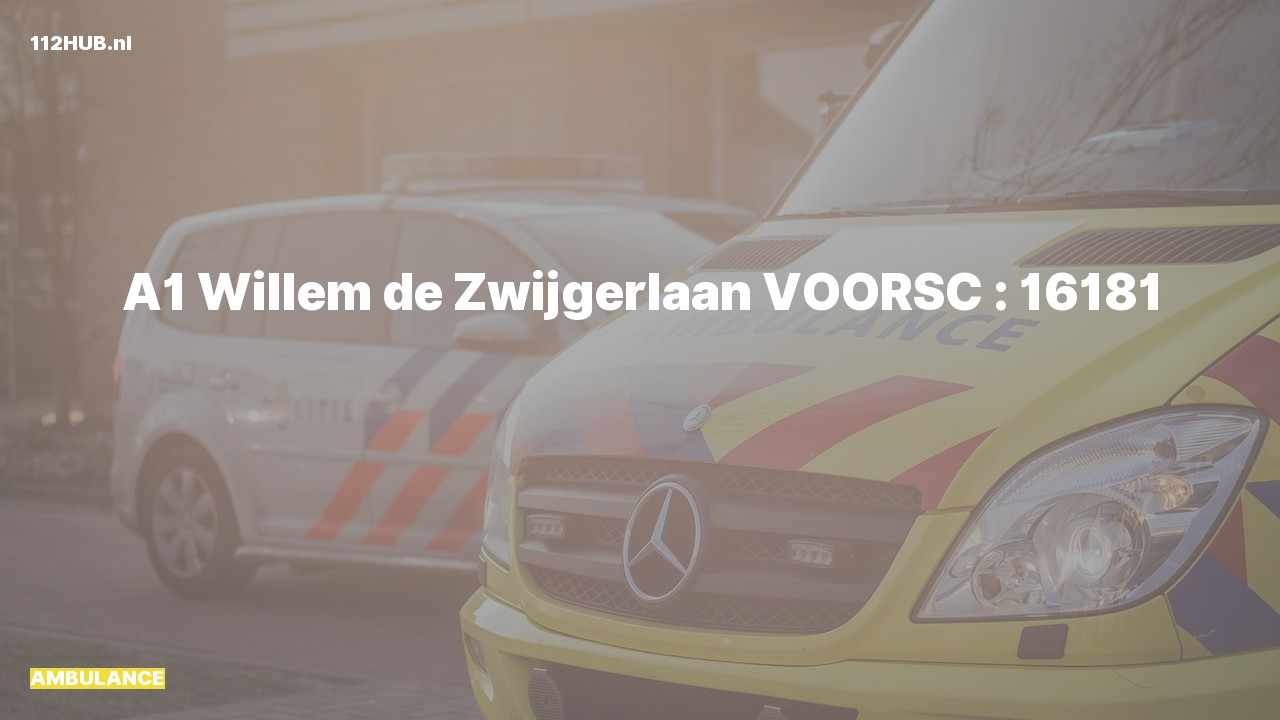 Deelafbeelding voor Ambulance met spoed.