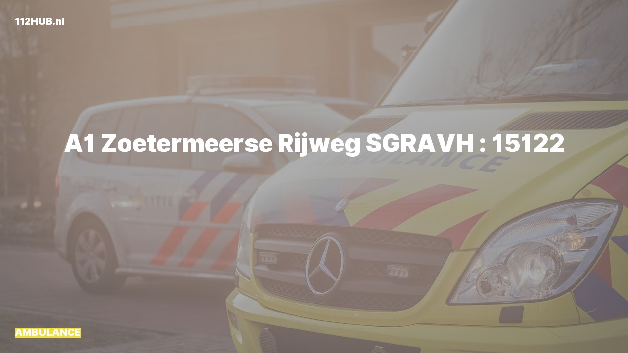 Deelafbeelding voor Ambulance met spoed naar de Zoetermeerse Rijweg in 's-Gravenhage.