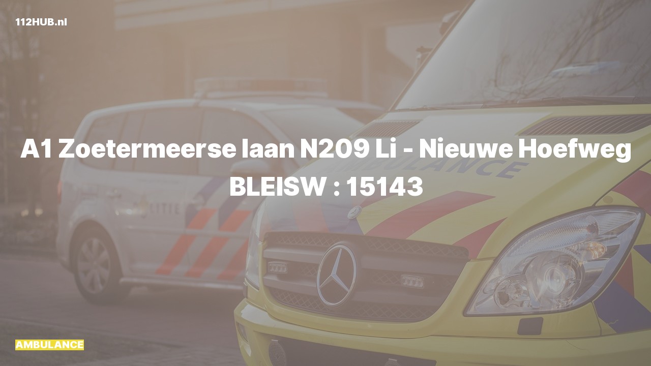 Deelafbeelding voor Ambulance met spoed.