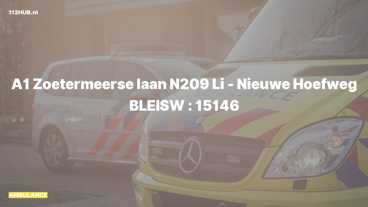 Deelafbeelding voor Ambulance met spoed.