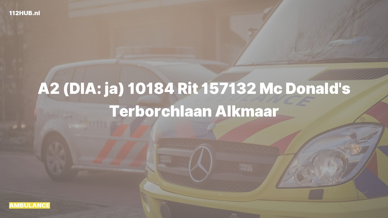 Deelafbeelding voor De ambulance is met gepaste spoed uitgerukt naar de Terborchlaan in Alkmaar