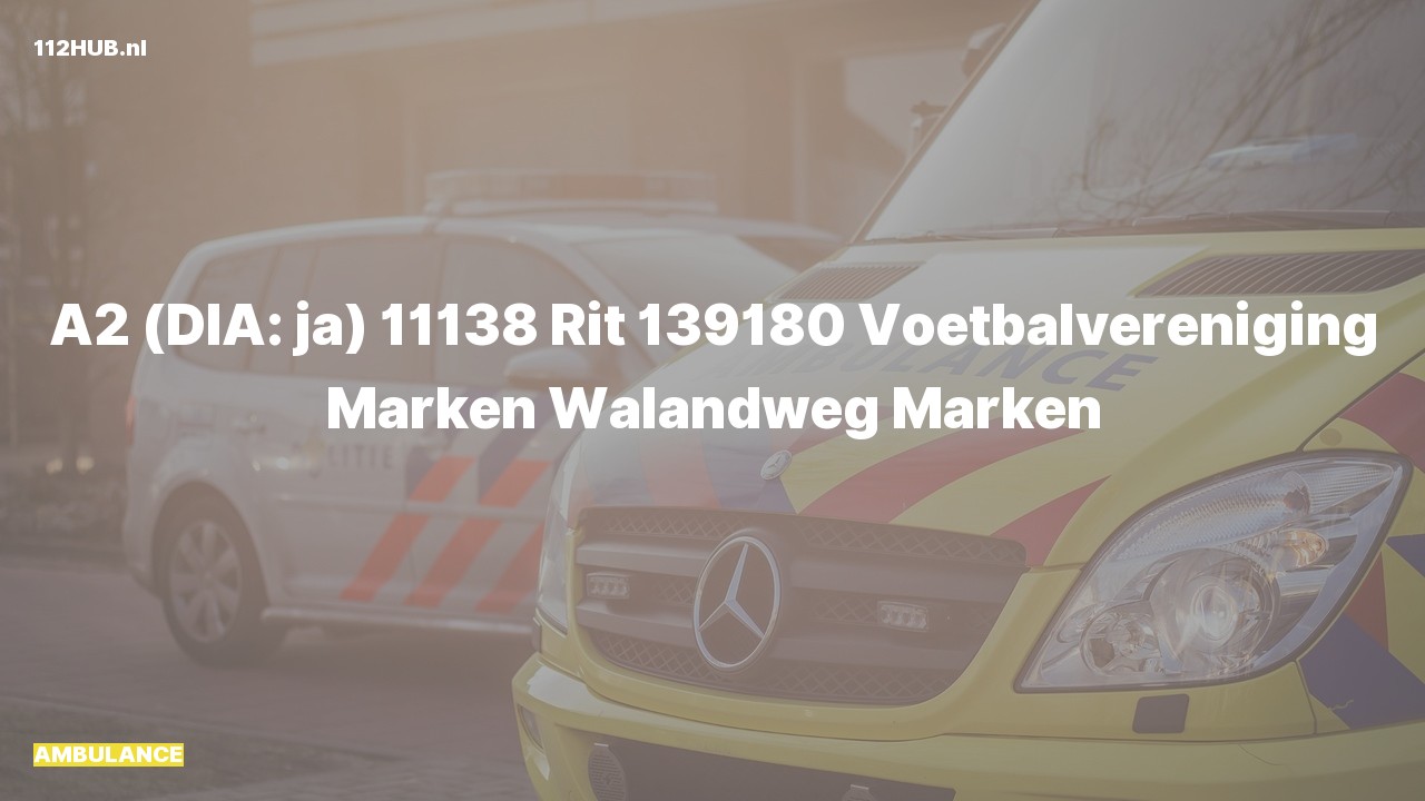 Deelafbeelding voor De ambulance is met gepaste spoed uitgerukt naar de Walandweg in Marken