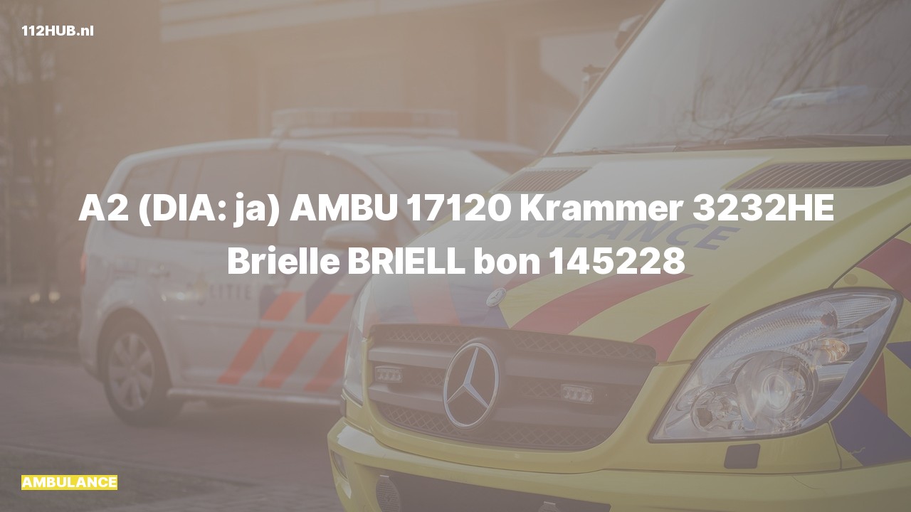 Deelafbeelding voor De ambulance is met gepaste spoed uitgerukt naar de Krammer in Brielle