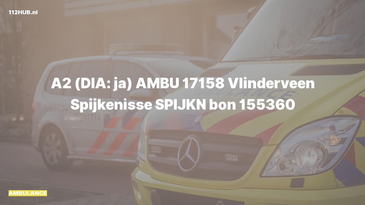 Deelafbeelding voor De ambulance is met gepaste spoed uitgerukt naar de Vlinderveen in Spijkenisse