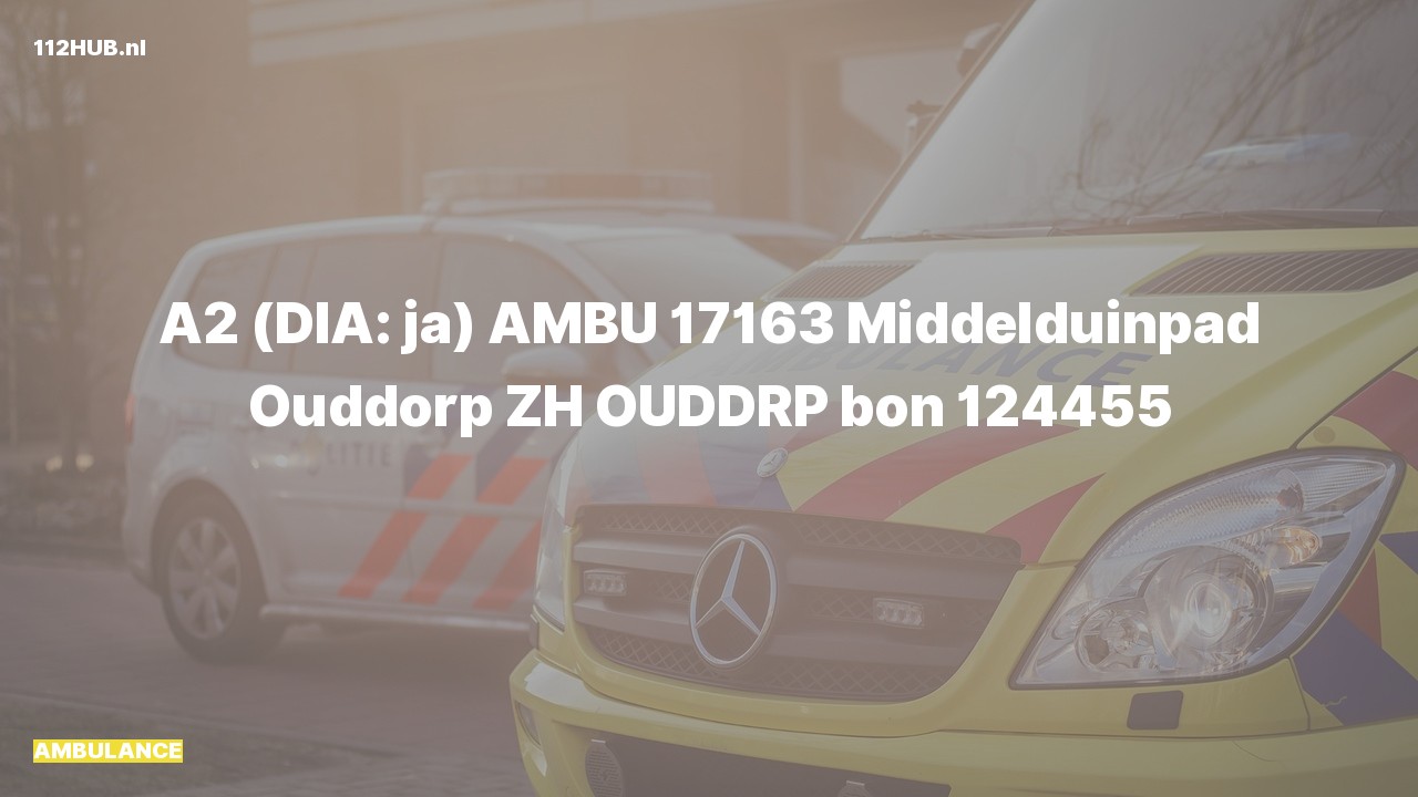 Deelafbeelding voor Ambulance met gepaste spoed.
