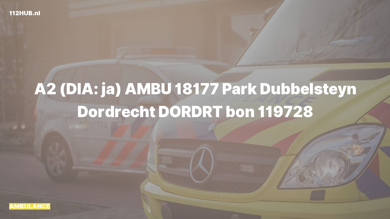 Deelafbeelding voor Ambulance met gepaste spoed.