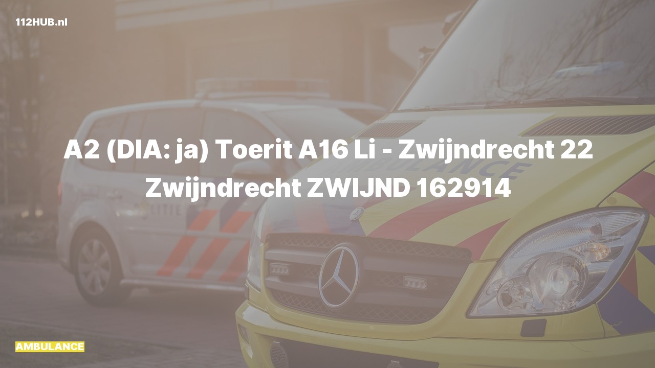 Deelafbeelding voor De ambulance is met gepaste spoed uitgerukt