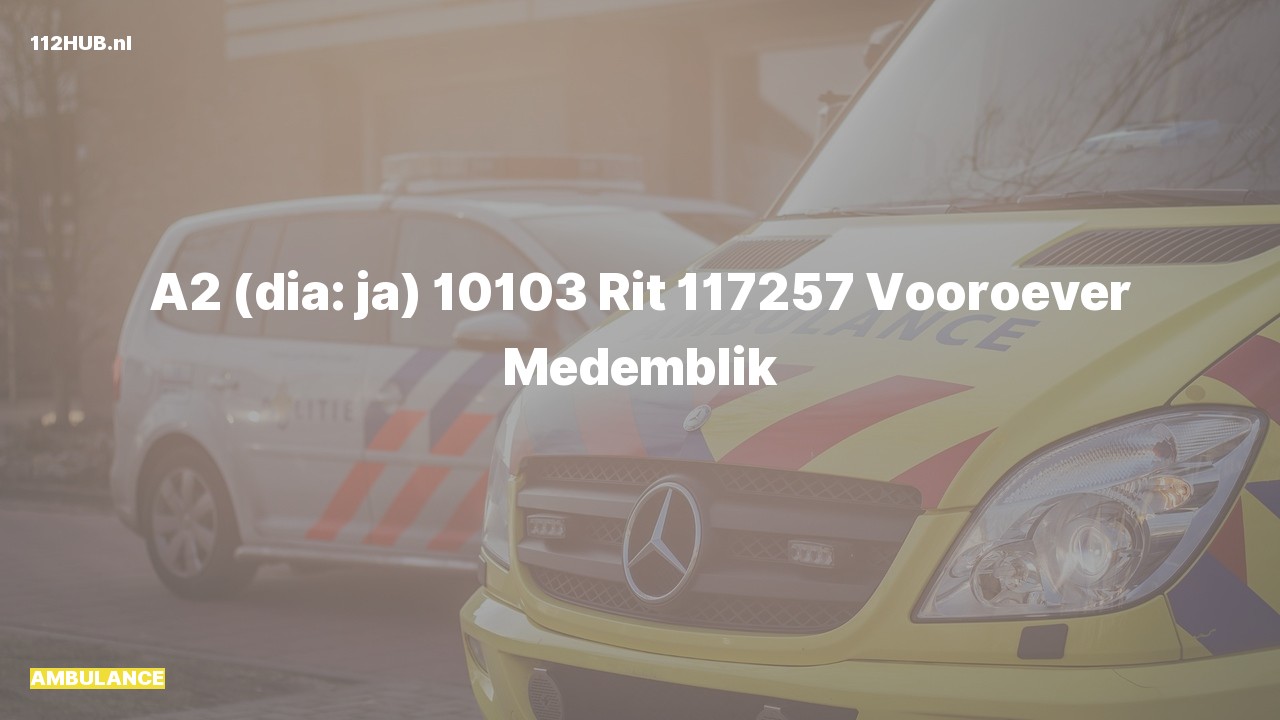 Deelafbeelding voor Ambulance met gepaste spoed naar de Vooroever in Medemblik.