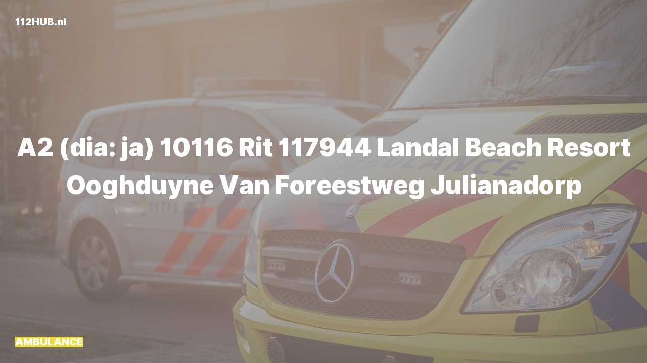 Deelafbeelding voor Ambulance met gepaste spoed naar de Van Foreestweg in Julianadorp.