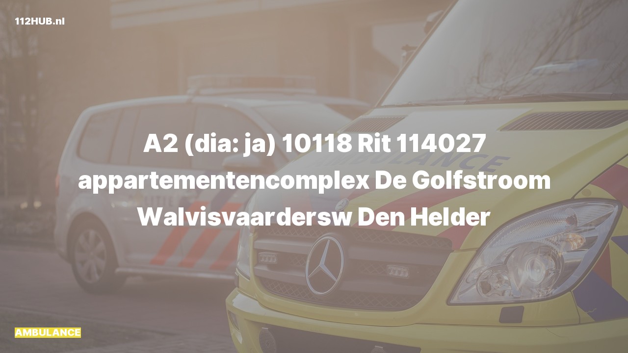 Deelafbeelding voor Ambulance met gepaste spoed.