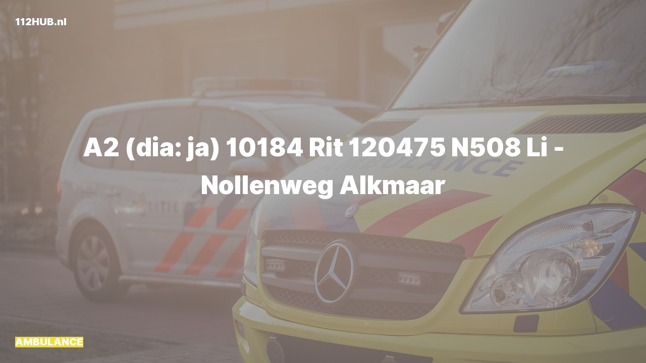 Deelafbeelding voor Ambulance met gepaste spoed.