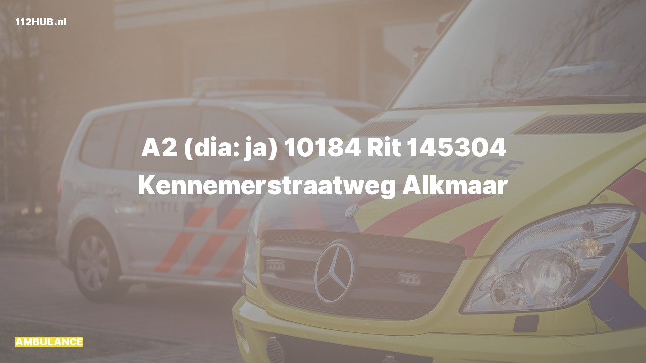 Deelafbeelding voor De ambulance is met gepaste spoed uitgerukt naar de Kennemerstraatweg in Alkmaar
