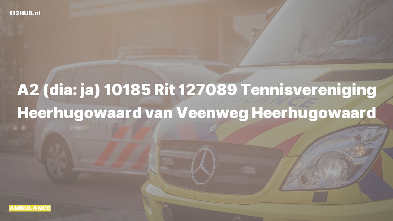 Deelafbeelding voor Ambulance met gepaste spoed naar de van Veenweg in Heerhugowaard.