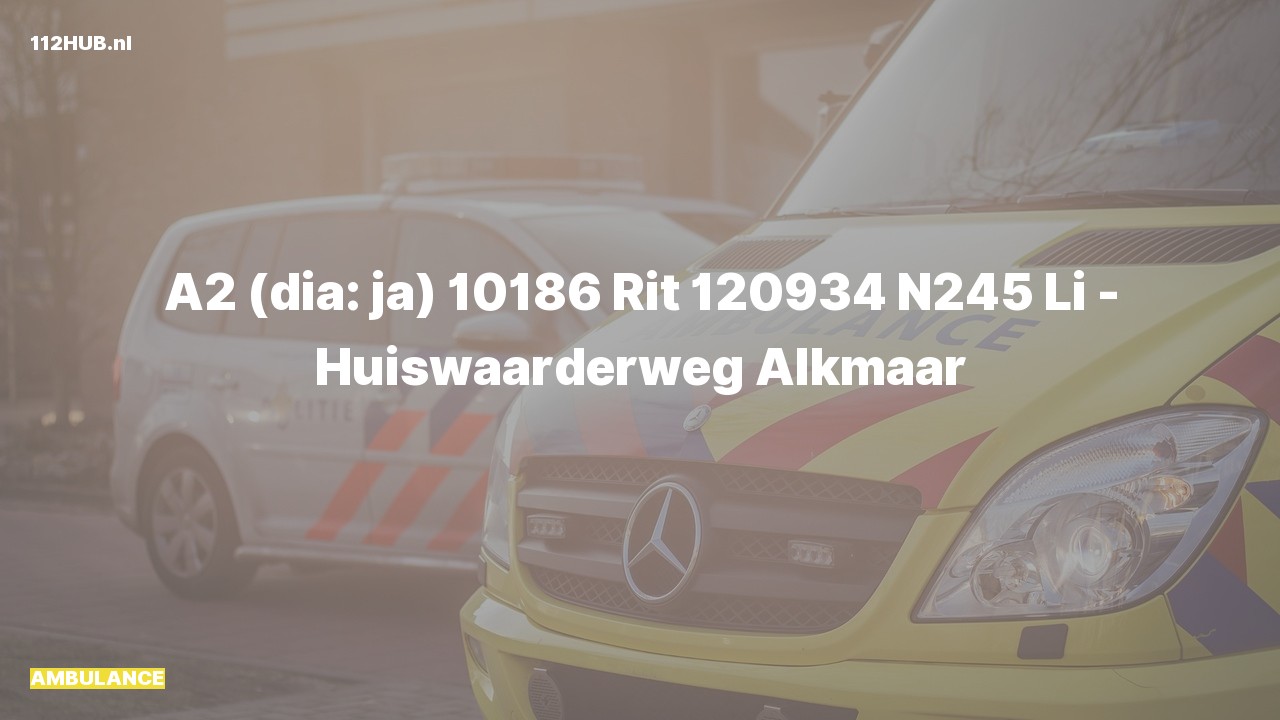 Deelafbeelding voor Ambulance met gepaste spoed.
