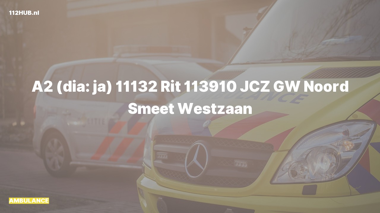 Deelafbeelding voor Ambulance met gepaste spoed naar de Smeet in Westzaan.