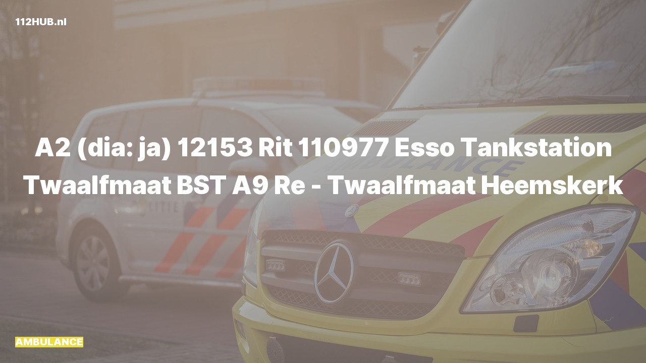 Deelafbeelding voor Ambulance met gepaste spoed.