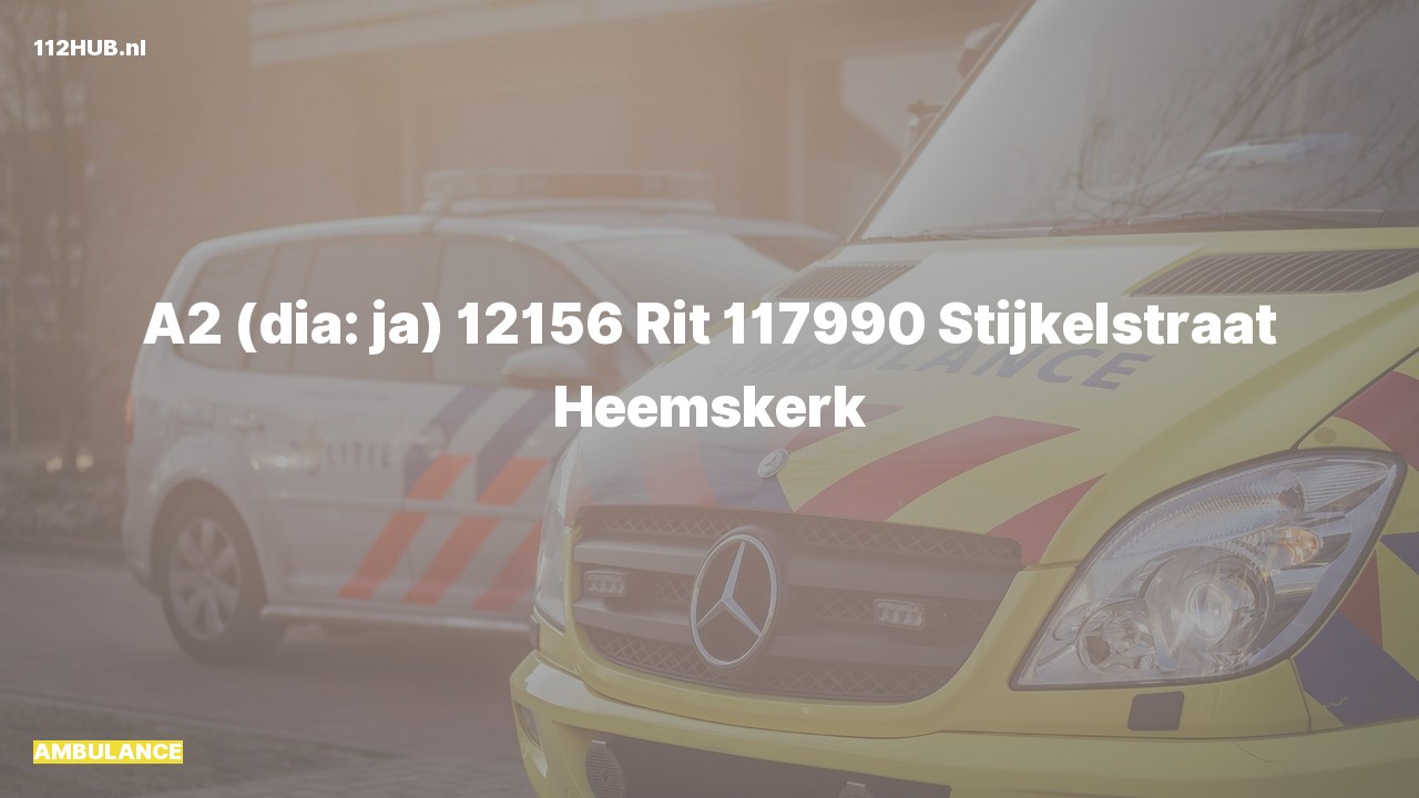 Deelafbeelding voor Ambulance met gepaste spoed naar de Stijkelstraat in Heemskerk.