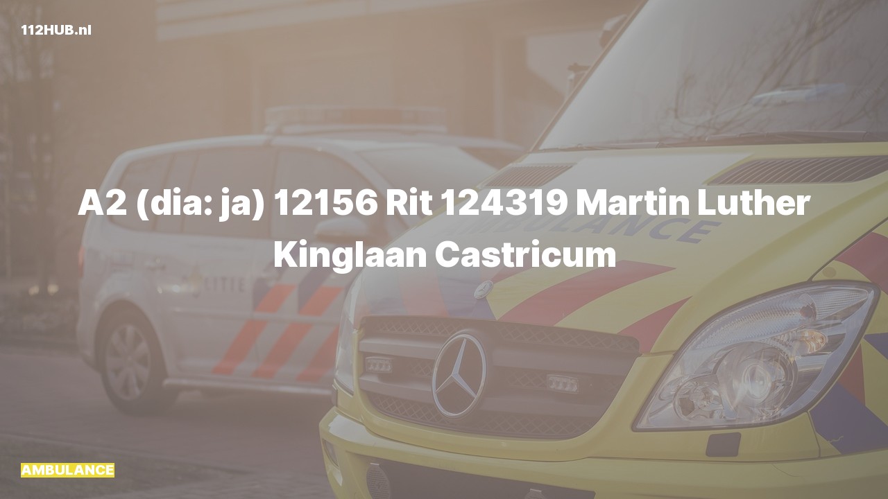 Deelafbeelding voor Ambulance met gepaste spoed naar de Martin Luther Kinglaan in Castricum.