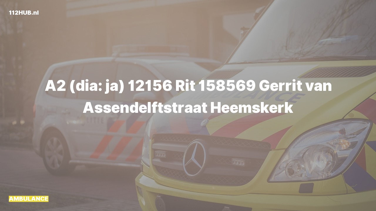 Deelafbeelding voor De ambulance is met gepaste spoed uitgerukt naar de Gerrit van Assendelftstraat in Heemskerk