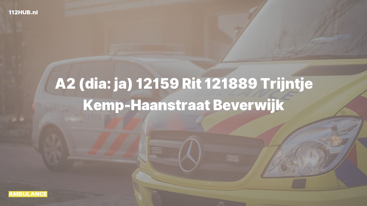 Deelafbeelding voor Ambulance met gepaste spoed naar de Trijntje Kemp-Haanstraat in Beverwijk.