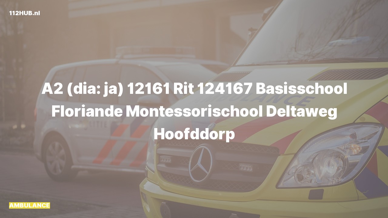 Deelafbeelding voor Ambulance met gepaste spoed naar de Deltaweg in Hoofddorp.