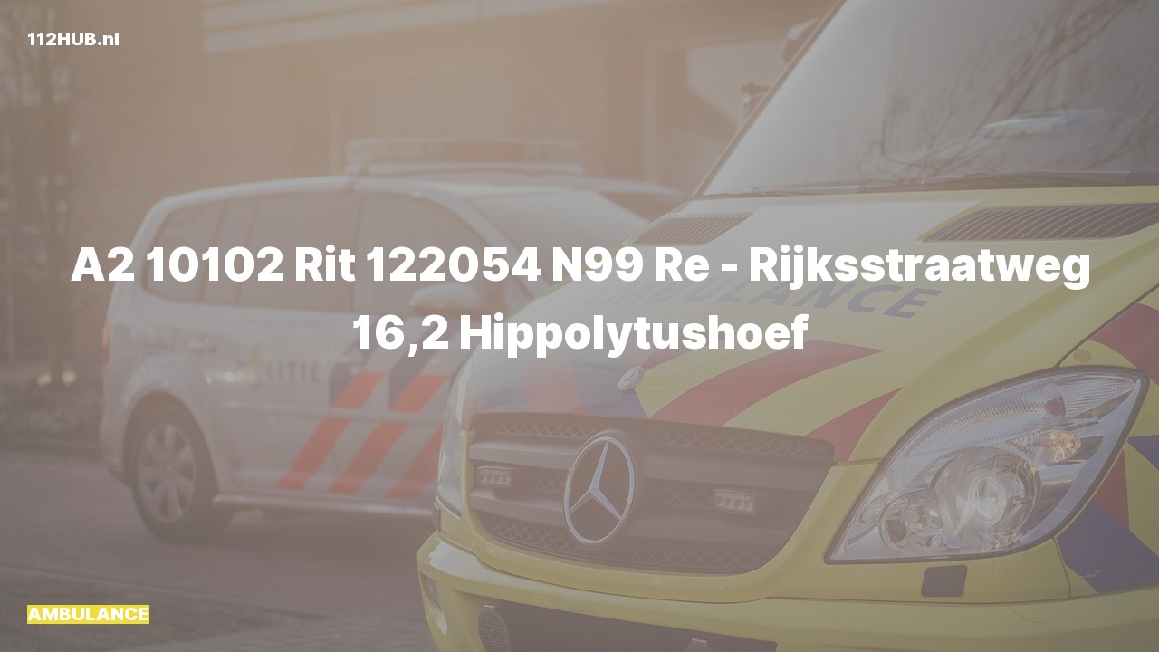 Deelafbeelding voor Ambulance met gepaste spoed.