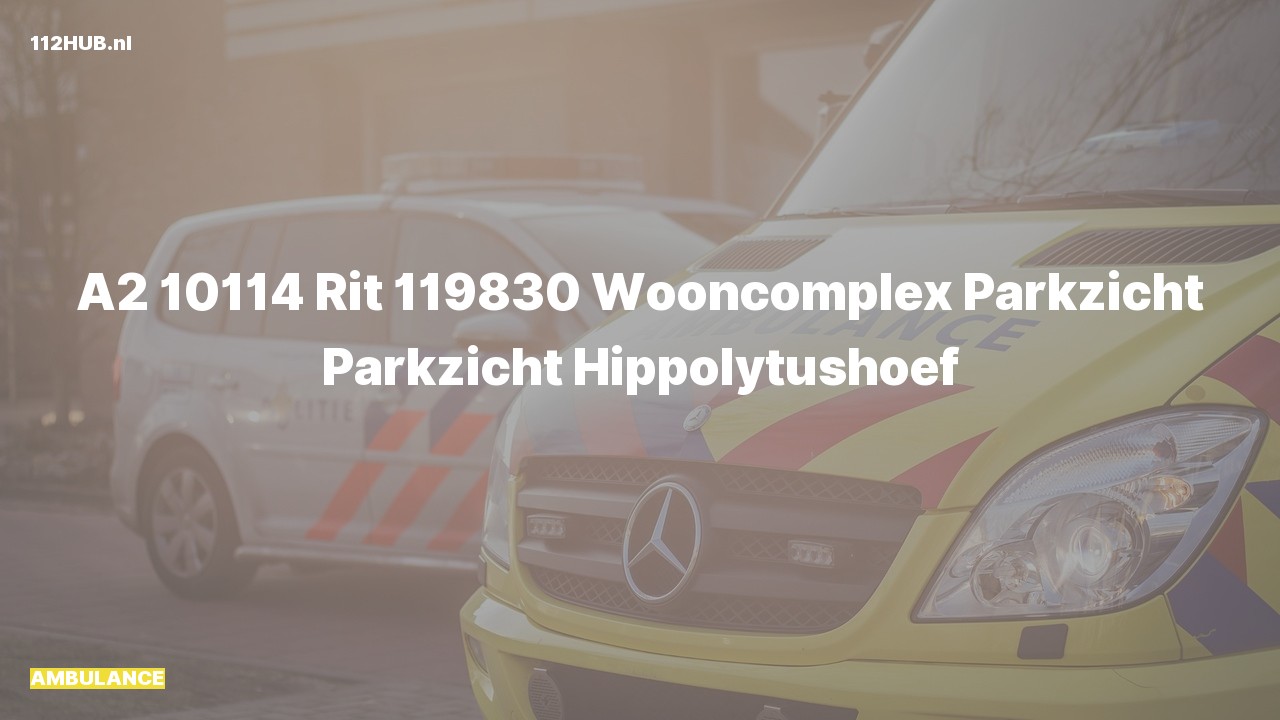 Deelafbeelding voor Ambulance met gepaste spoed naar de Parkzicht in Hippolytushoef.