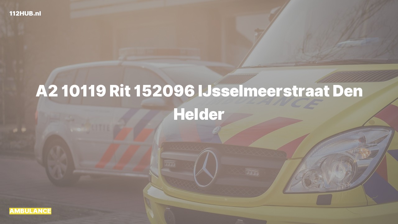 Deelafbeelding voor De ambulance is met gepaste spoed uitgerukt