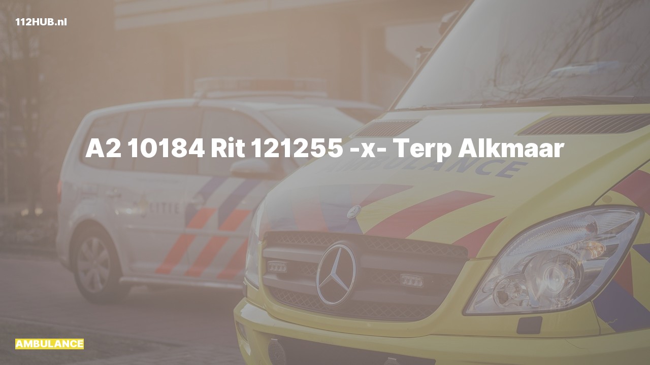 Deelafbeelding voor Ambulance met gepaste spoed naar de Terp in Alkmaar.